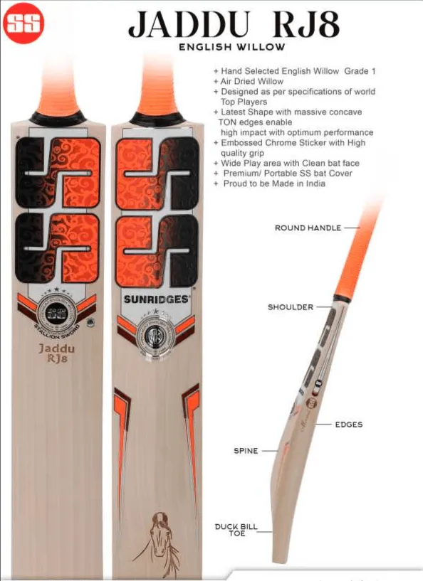 SS Jaddu RJ8 Adult Cricket Bat