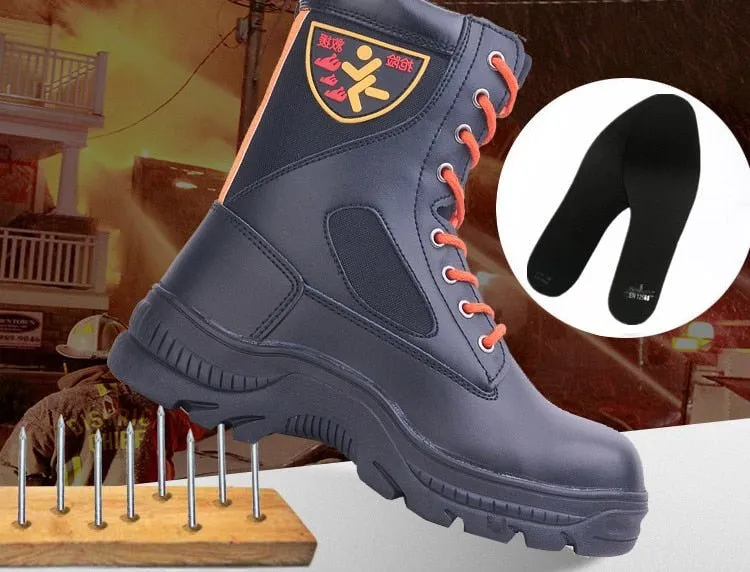 Steel Reinforced Fire Rescue Boots