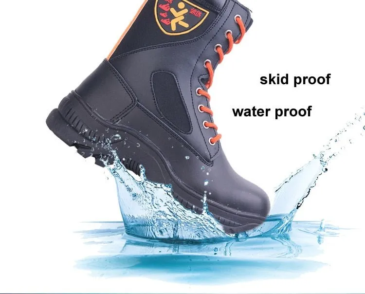 Steel Reinforced Fire Rescue Boots