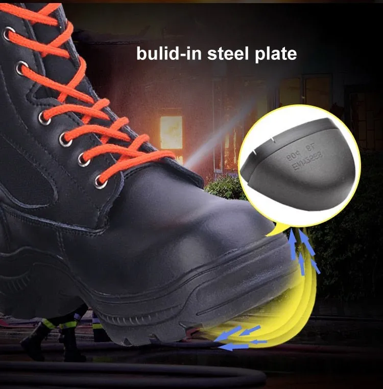 Steel Reinforced Fire Rescue Boots