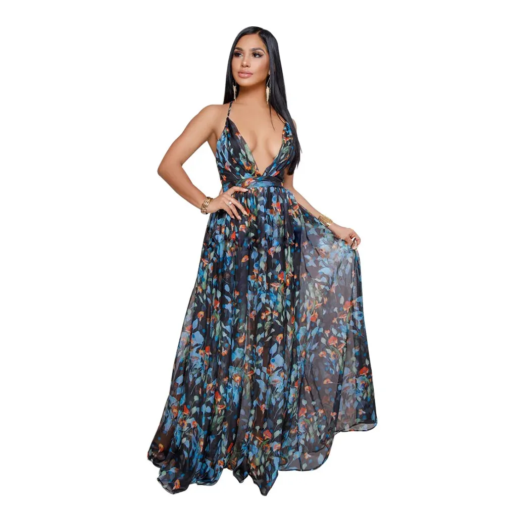 Summer Women’s Long Maxi Dress – Boho Chic & Elegant