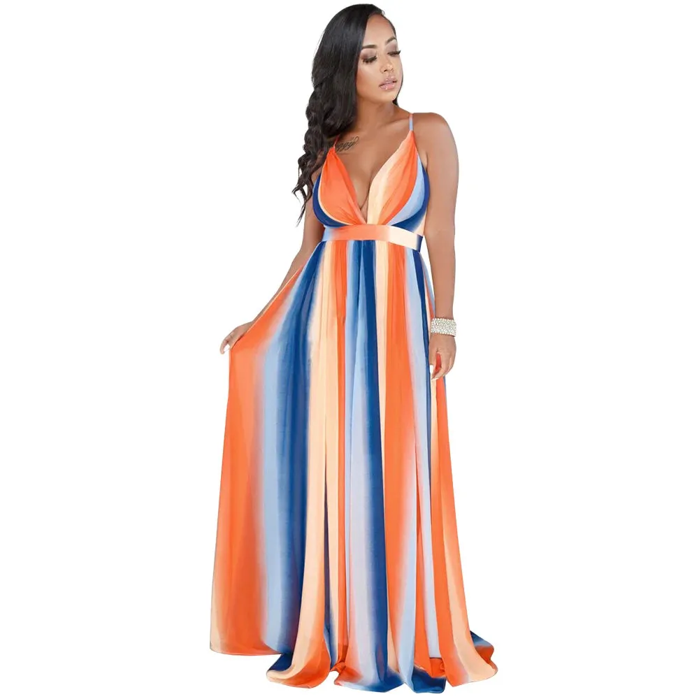 Summer Women’s Long Maxi Dress – Boho Chic & Elegant