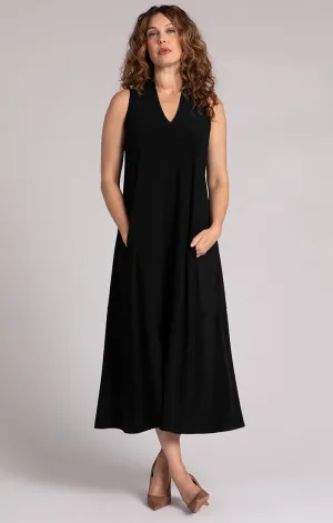 Sympli - PRE ORDER - Sleeveless Deep V Maxi Dress