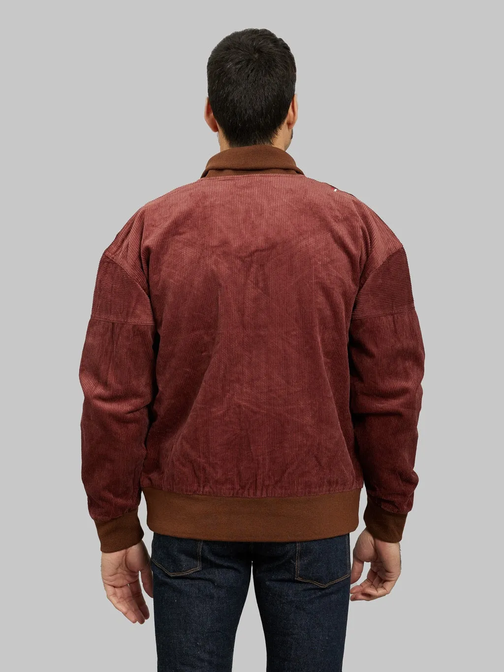 Tanuki "Sazanami" Corduroy Mud Dyed Brown Jacket