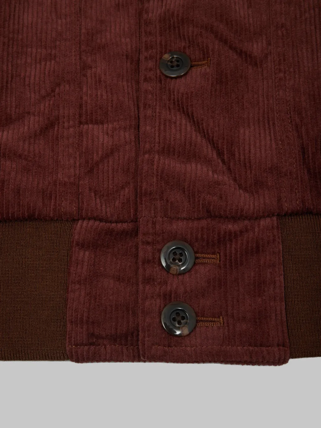 Tanuki "Sazanami" Corduroy Mud Dyed Brown Jacket