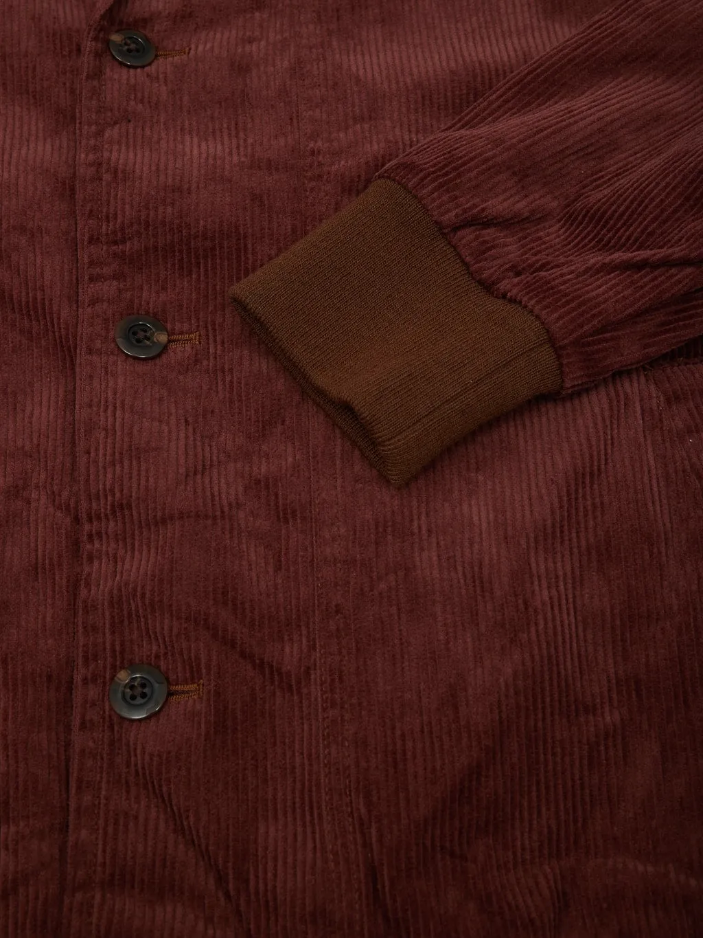 Tanuki "Sazanami" Corduroy Mud Dyed Brown Jacket