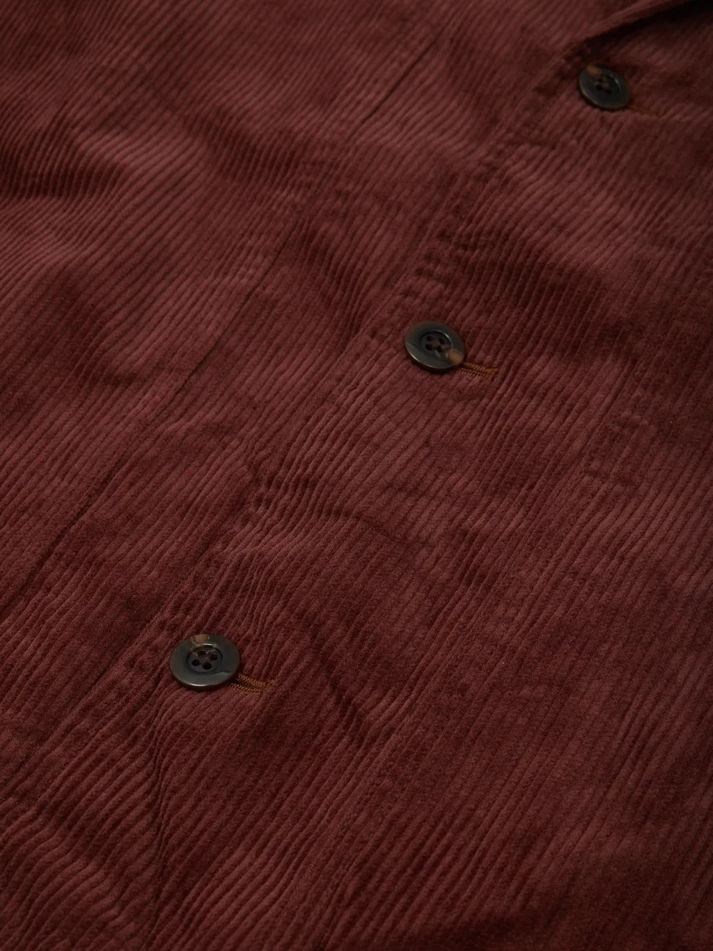 Tanuki "Sazanami" Corduroy Mud Dyed Brown Jacket