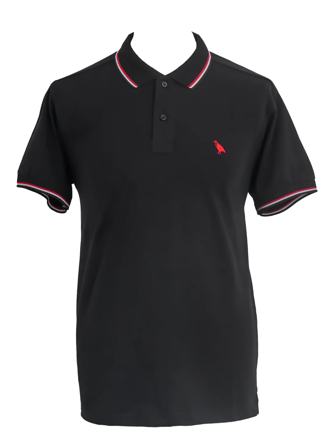 Tipped Polo Shirt - Black