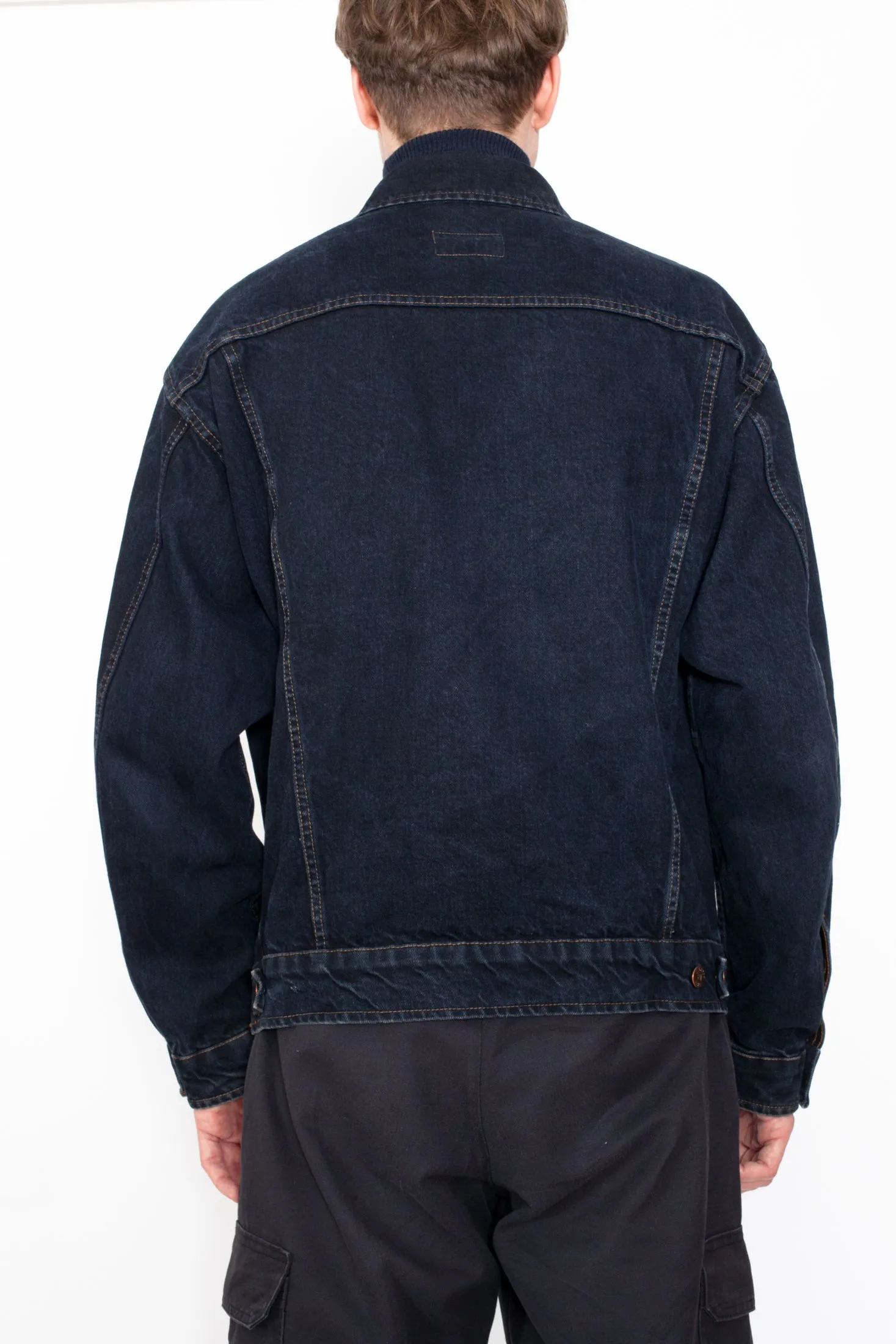 Vintage 90s Black Denim Jacket