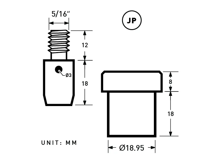 YKK | 15mm Convex Top S-spring Snap Fastener | YC15*SW35